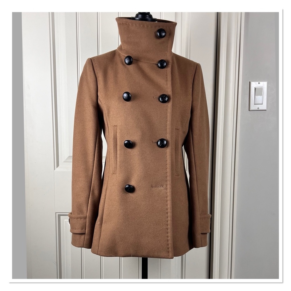 BABATON 'Howell' Double-Breasted Camel Pea Coat - Picture 15 of 15